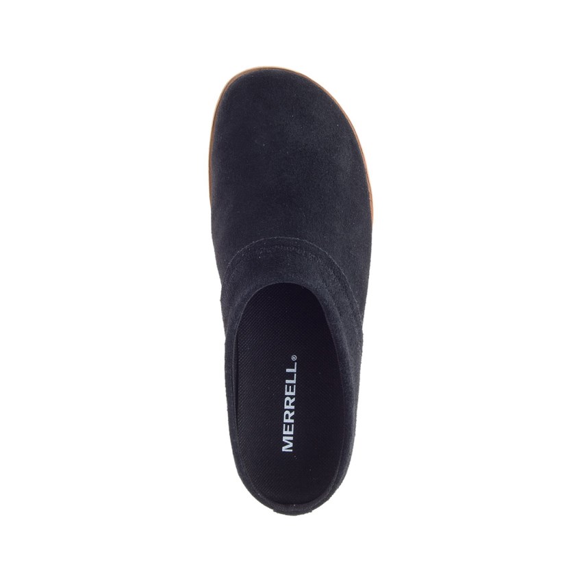 Sabots Merrell Juno Clog Suede Noir Femme | F.R.CJZH